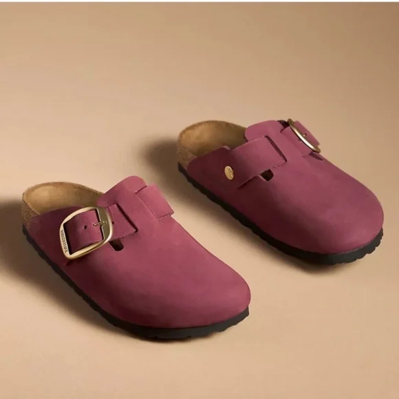 BIRKENSTOCK Boston Big Buckle Women's Clog in Berry Crush - Picture 2 of 12